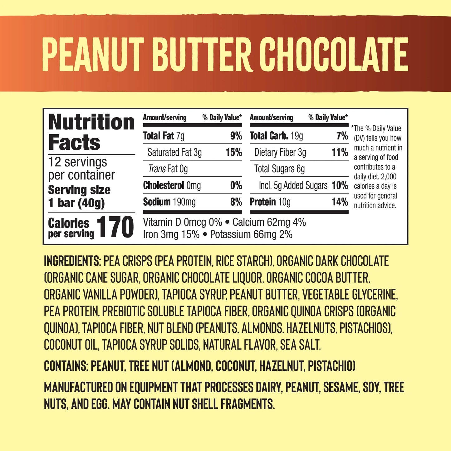 Mezcla Puff Crispy Protein Bars, Peanut Butter Chocolate - Gluten Free & Vegan Protein Bars, 10g Protein, Alt for Crispy Rice Treat, Granola Bars & Breakfast Bars - Pack of 12