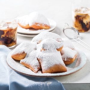 Cafe Du Monde Beignet Mix French Doughnuts Bundle Kit - Includes Two (2) 28 oz Beignets Mix and One Spatula