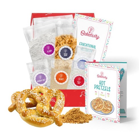 Baketivity Kids Baking Set - Kit includes + Hat & Apron, Pretzel