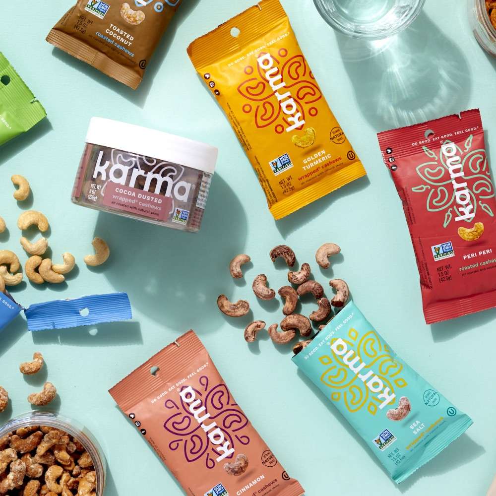 Karma Nuts Variety Pack Cashews - 1.5 oz - Whole, Roasted, Vegan, Non GMO, Gluten Free