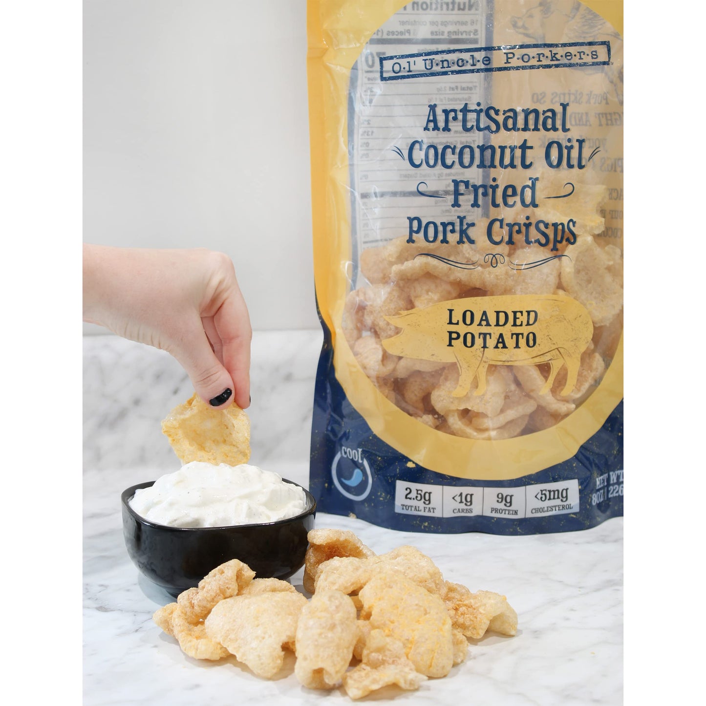 Keto Friendly Loaded Baked Potato Pork Rinds