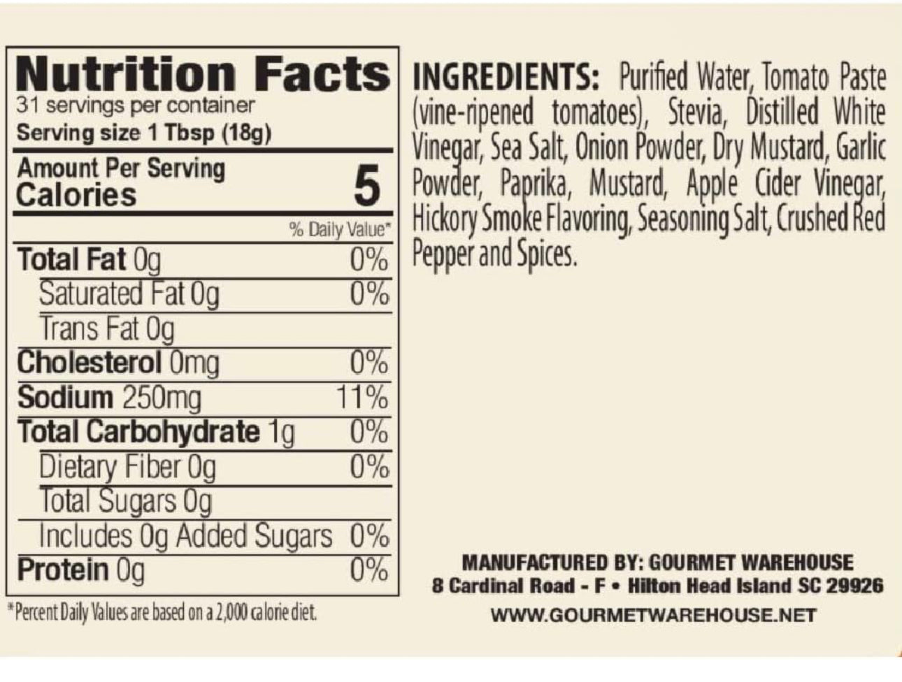 Gourmet Warehouse Sugar Added Ketchup and Sugar Free BBQ Sauce Handcrafted In Small Batches Gluten-Free, HFCS-Free, Keto Friendly, Paleo, Delicious Sauce, 16 oz - Pack of 2