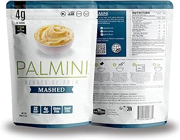 Palmini Mashed Low-Carb, Low-Calorie Hearts of Palm Mash | Keto, Gluten Free, Vegan, & Non-GMO