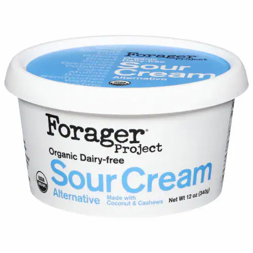 Forager Dairy Free Organic Plant-Based Sour Cream, 12 oz - Pack of 2