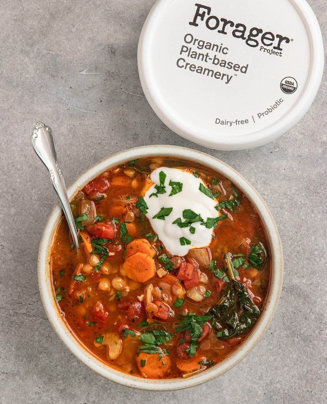 Organic Plant-Based Sour Cream, 12 oz - Pack of 3