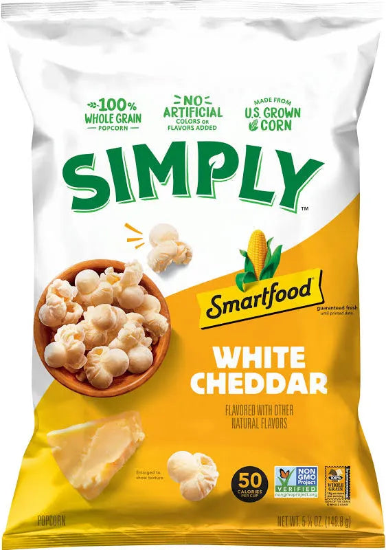 Smartfood Simply Variety Pack, White Cheddar and Sea Salt, 0.5 oz - 36/Case