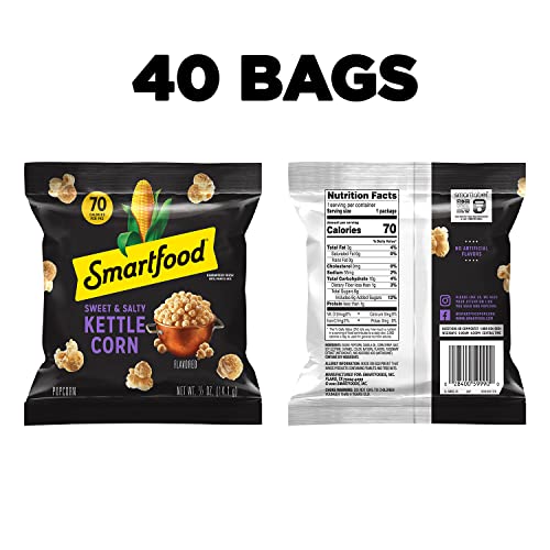 Smartfood Simply Sweet & Salty Kettle Corn Popcorn, 0.5 oz - 40/Case