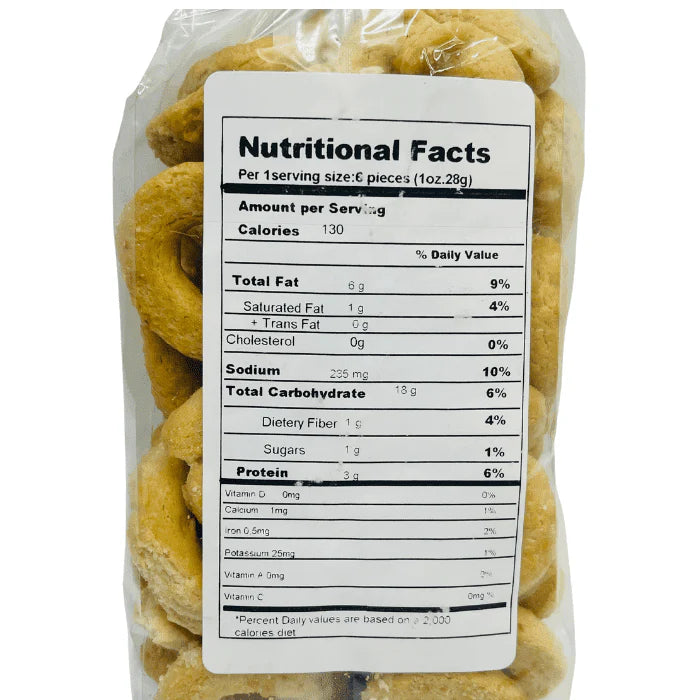 Sanniti Italian Taralli Pugliese Caserecci Tradizionale - Italian Crackers - 8.8 oz - Pack 5