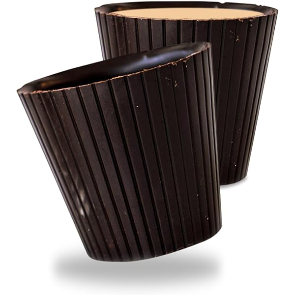 Belgium Dark Chocolate Liquor / Liqueur Cups - includes 320 Dark Chocolate Ready to Fill Cups, Mini Dessert Shells