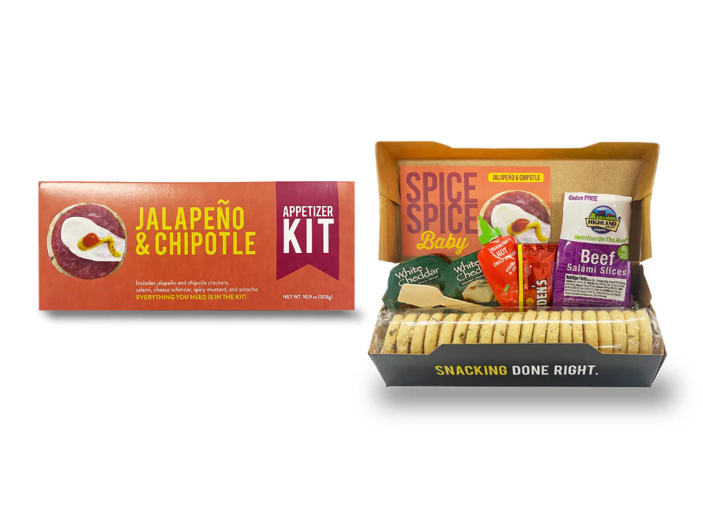 Gourmet Artisan Jalapeno & Chipotle Crackers Snack Kit - 20 Count