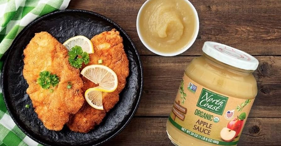 North Coast Organic Honeycrisp Apple Sauce, No Added Preservatives, No Added Sugar, Kosher, USDA Certified Organic, Gluten Free & Non-GMO, 24 oz - Pack of 6