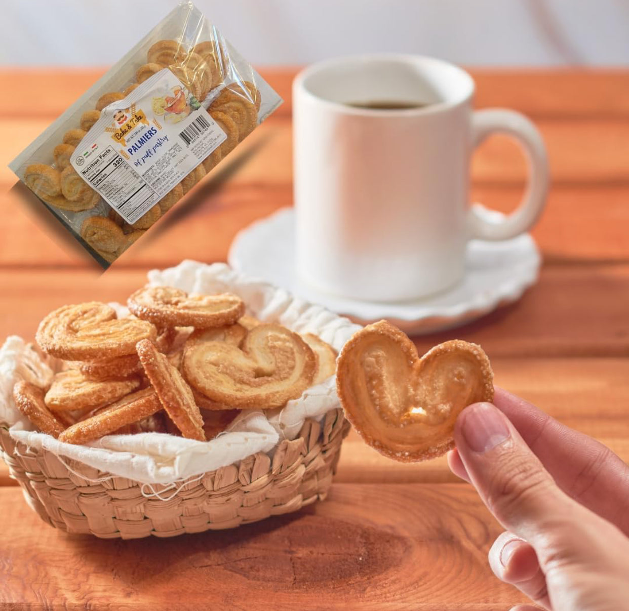 Bake & Take Palmiers - includes 16 Cookies