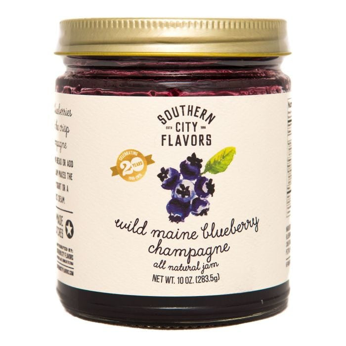 Southern City Flavors Wild Maine Blueberry Champagne Jam - 10 oz