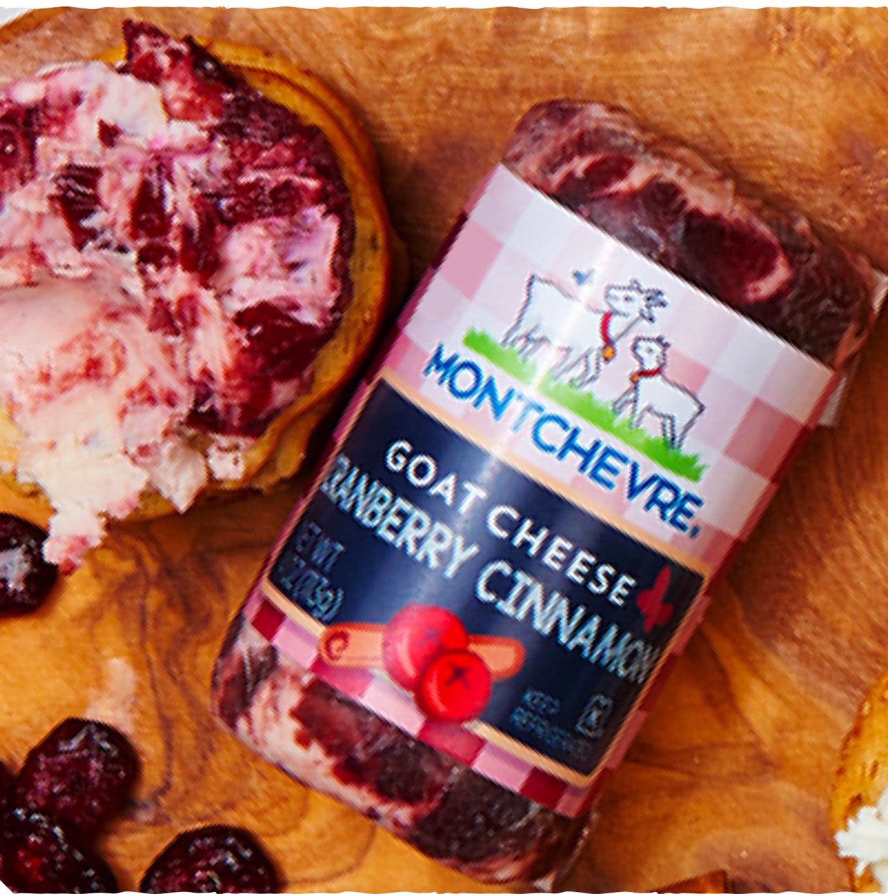 Montchevre Cranberry Cinnamon Goat Cheese - 10.5 oz - Pack of 3