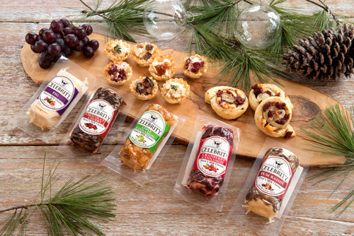 Goat cheese by Celebrity Variety - includes Fig, Cranberry Cinnamon, Honey, Blueberry Cinnamon, Original, and Garlic Herb Goat Cheese - 4 oz - Pack of 6