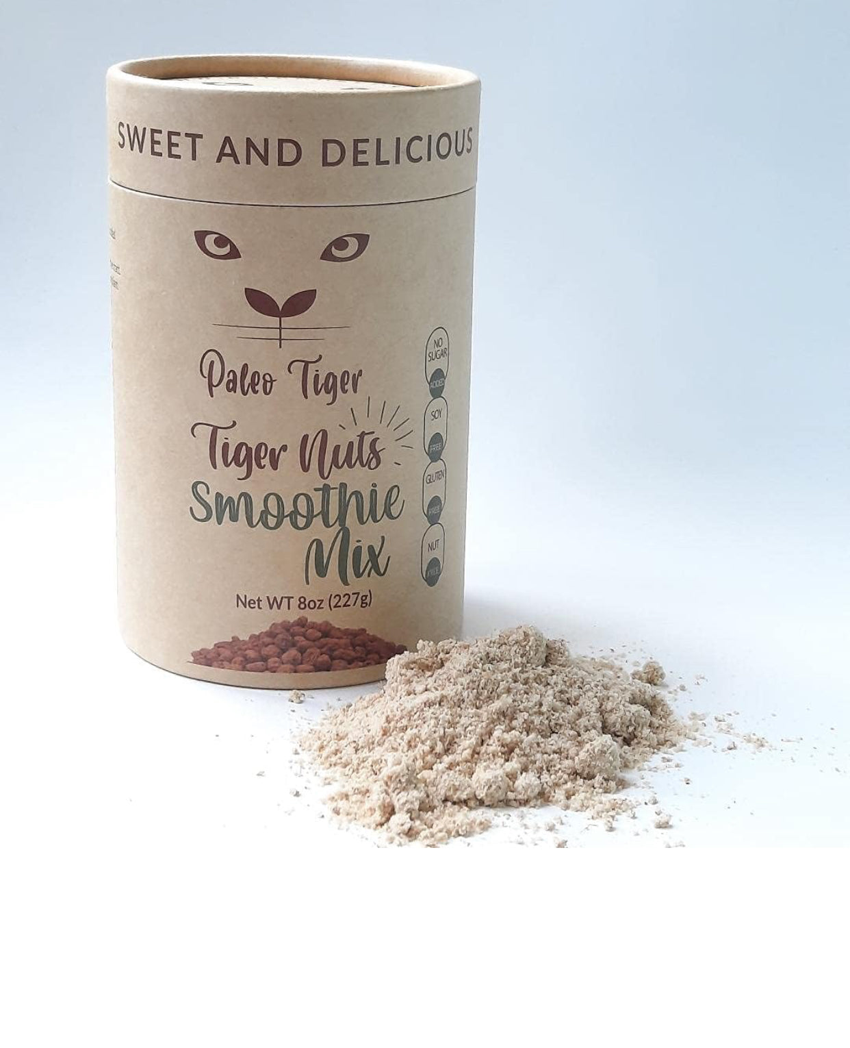 Paleo Tigernut Smoothie Mix | Tiger nuts | Vegan superfood| Low protein| Prebiotic | digestive enzyme| suitable for men and women| 8oz