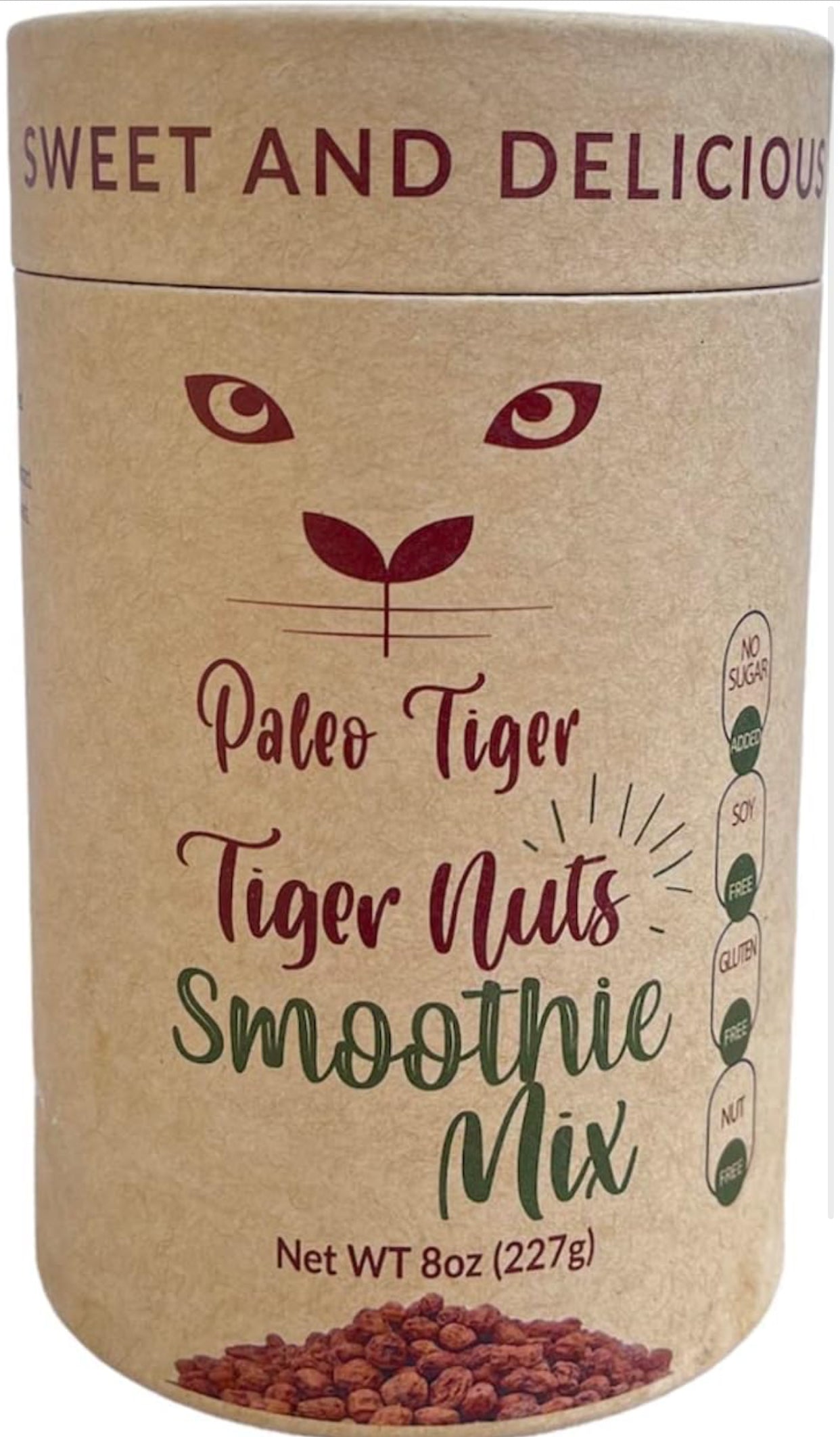 Paleo Tigernut Smoothie Mix | Tiger nuts | Vegan superfood| Low protein| Prebiotic | digestive enzyme| suitable for men and women| 8oz