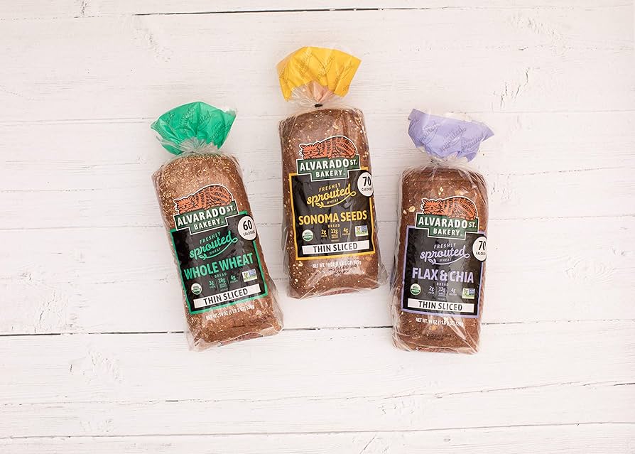 Alvarado Street Bakery Alvarado St. Bakery Thin Sliced Sprouted Wheat Sonoma Seeds Bread - Pack of 6