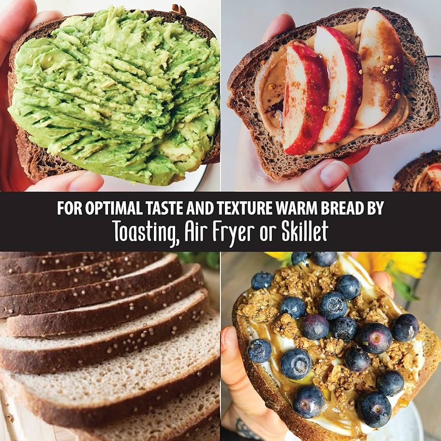 Organic, Gluten Free Variety Bread - Sourdough, Swirly Cinnamon Raisin, Pumpernickel, Quinoa Power Grains - Pack of 4