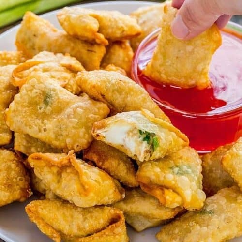 Holiday Foods Crab and Green Onion Rangoons - 100/Case