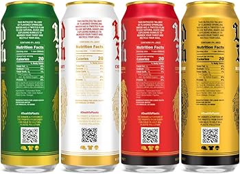 Liquid Death, Flavored Sparkling Water Variety Pack - 8 Pack - King Size 19.2 oz Cans