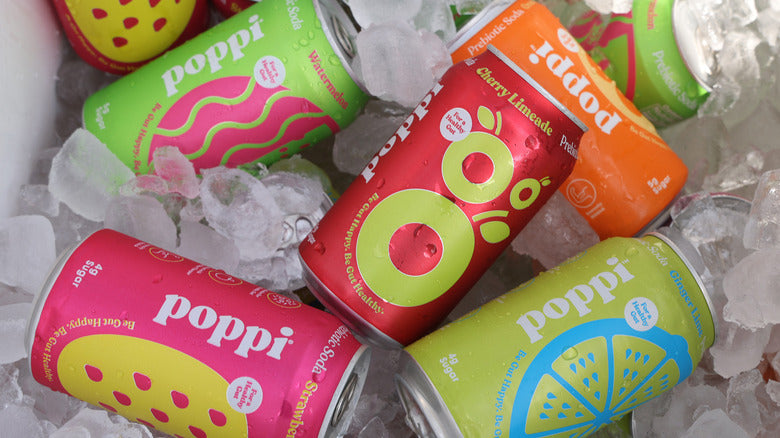 POPPI Sparkling Prebiotic Soda, Beverages w/Apple Cider Vinegar, Seltzer Water & Fruit Juice, Fun Favorites -12 Pack
