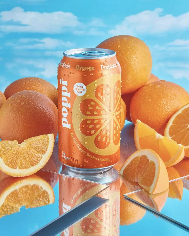 POPPI Sparkling Prebiotic Soda, Beverages w/Apple Cider Vinegar, Seltzer Water & Fruit Juice, Fun Favorites -12 Pack