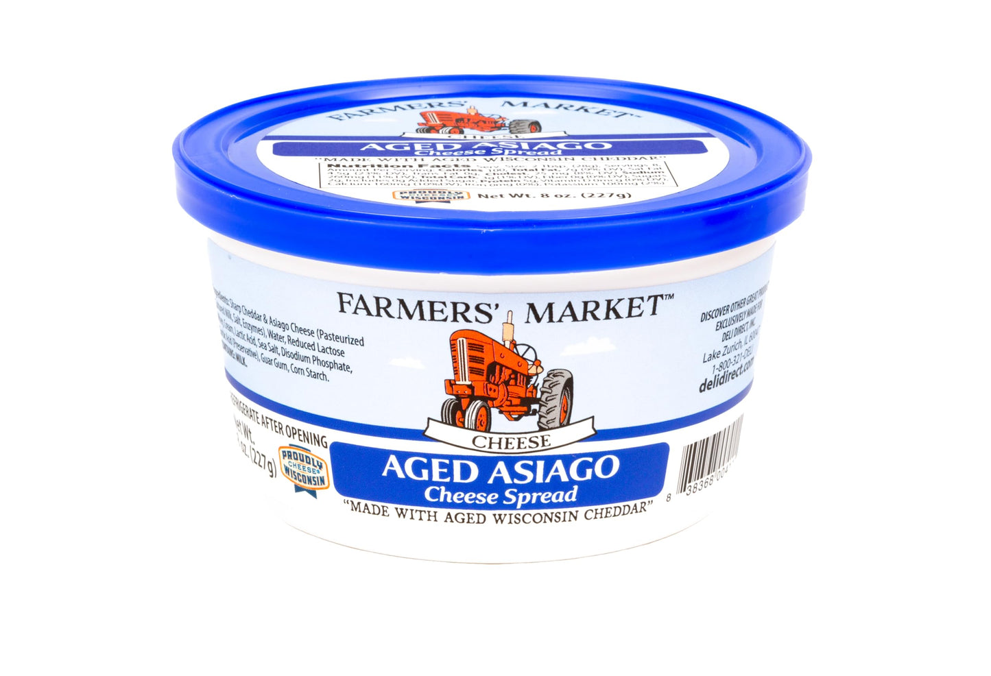 Farmers Market Aged Asiago Cheese Spread - 8 oz - Pack of 2