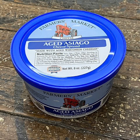 Farmers Market Aged Asiago Cheese Spread - 8 oz - Pack of 2