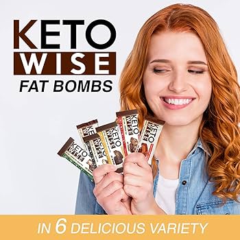 Keto Wise Fat Bombs - Chocolate Pecan Clusters, Made with Chocolate containing MCT Oil - Low Fat, Low Carb and Keto Friendly Snack - 10g Fat, 1g Net Carbs - 16 Count