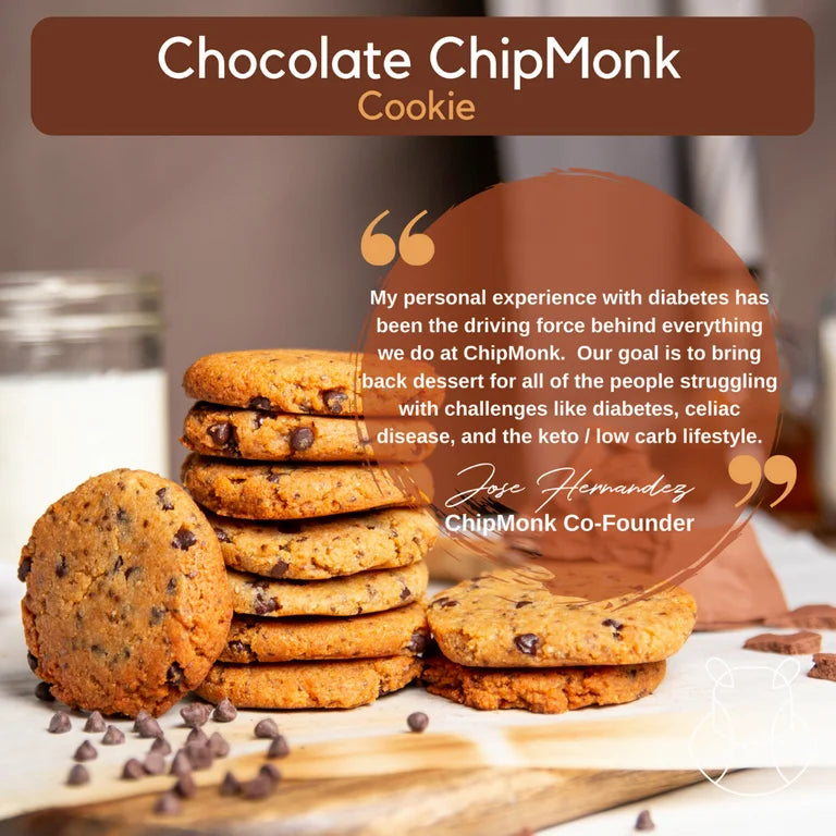 ChipMonk Chocolate Chip Cookie Mix - Zero or Low Carb Keto Friendly Snacks, Dessert, Cookies, Gluten-Free, High Fat and Protein, Low Sugar Sweet Snack - Pack of 2