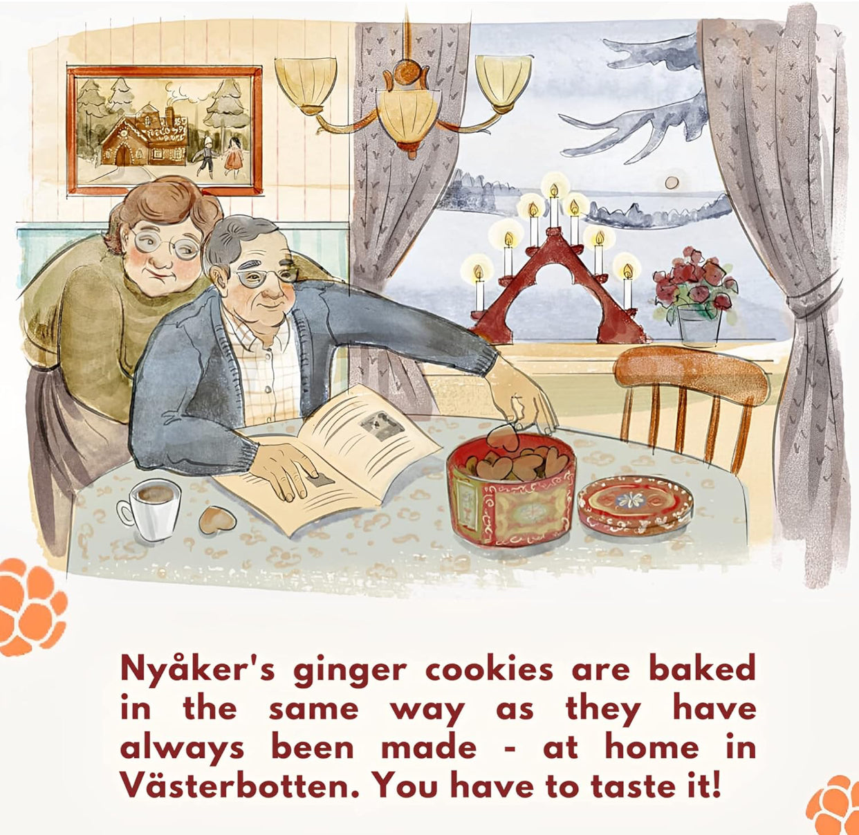 Nyaker Swedish Gingersnap Cookies Twin Sleeve, 10.6 oz - Pack of 3