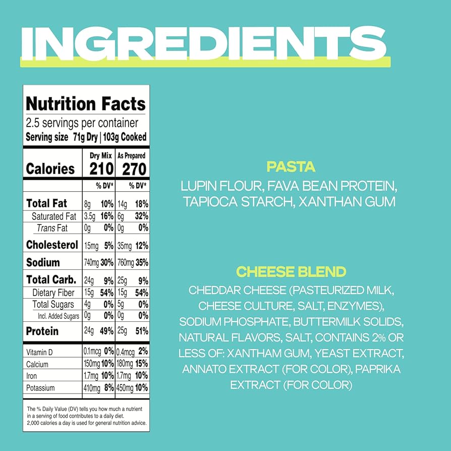 Kaizen Low Carb Mac & Cheese Pack - High Protein (24g), Keto Friendly, Gluten-Free, Plant-Based - Pack of 4