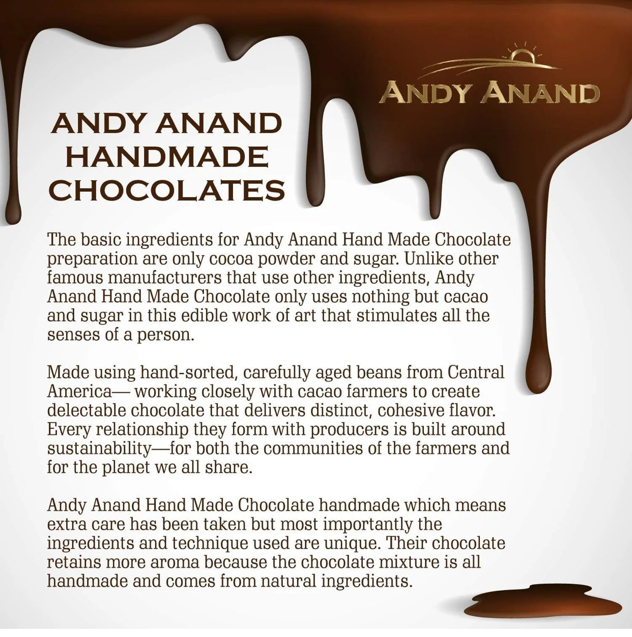 Andy Anand Belgium Chocolates Filled - Champagne, Rum, Irish Cream & Kahlua Belgian Chocolate Truffles Gift Boxed - 24 Pieces