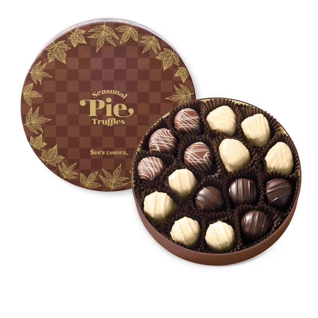 See's Candies Thanksgiving Seasonal Pie Chocolate Truffles - 11.2 oz