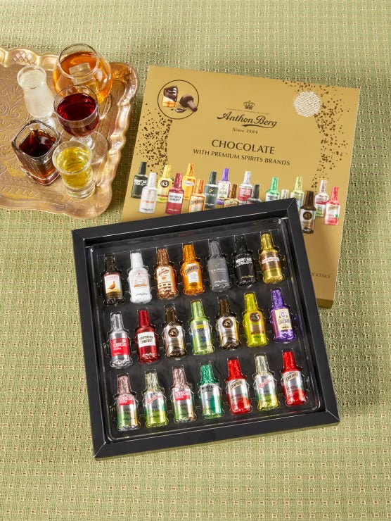 Anthon Berg Chocolate Liqueur Bottle Variety Box - 21 Pieces