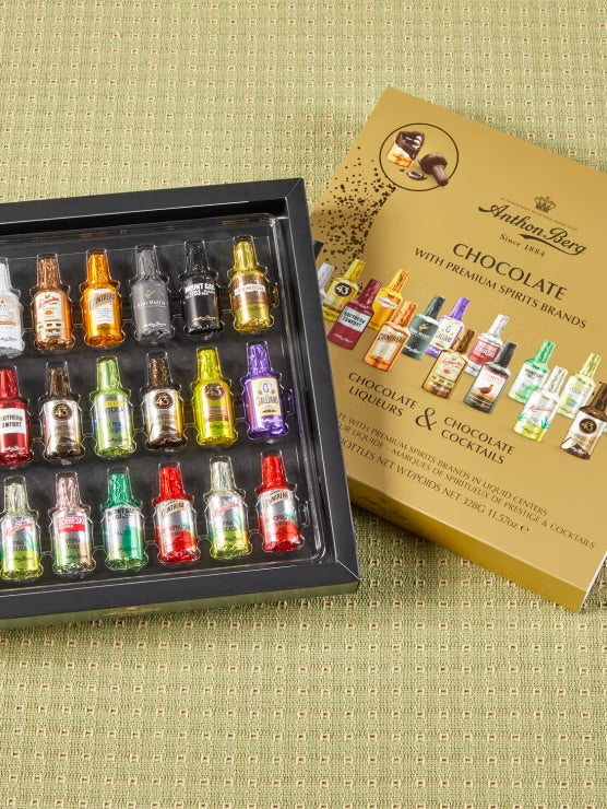 Anthon Berg Chocolate Liqueur Bottle Variety Box - 21 Pieces