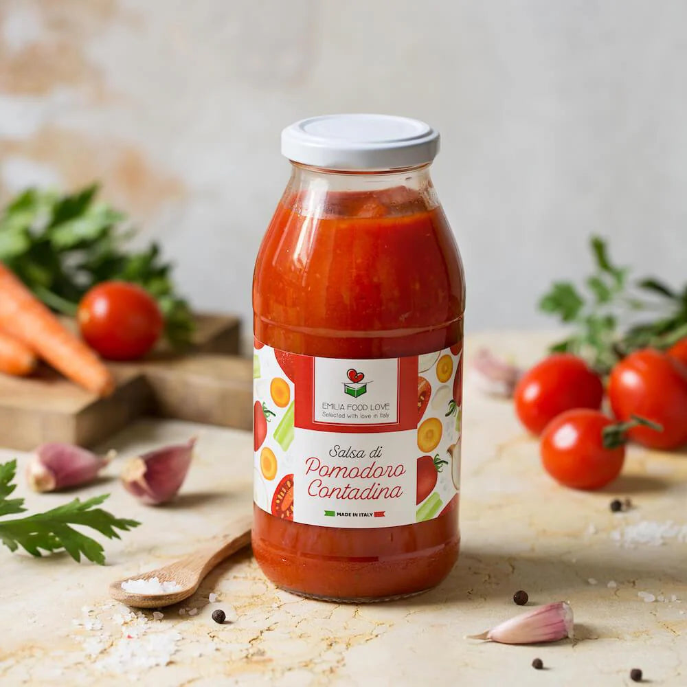 Tomato Passato and Sauces, 2 of each Flavor - includes 8 Jars, Imported from Italy