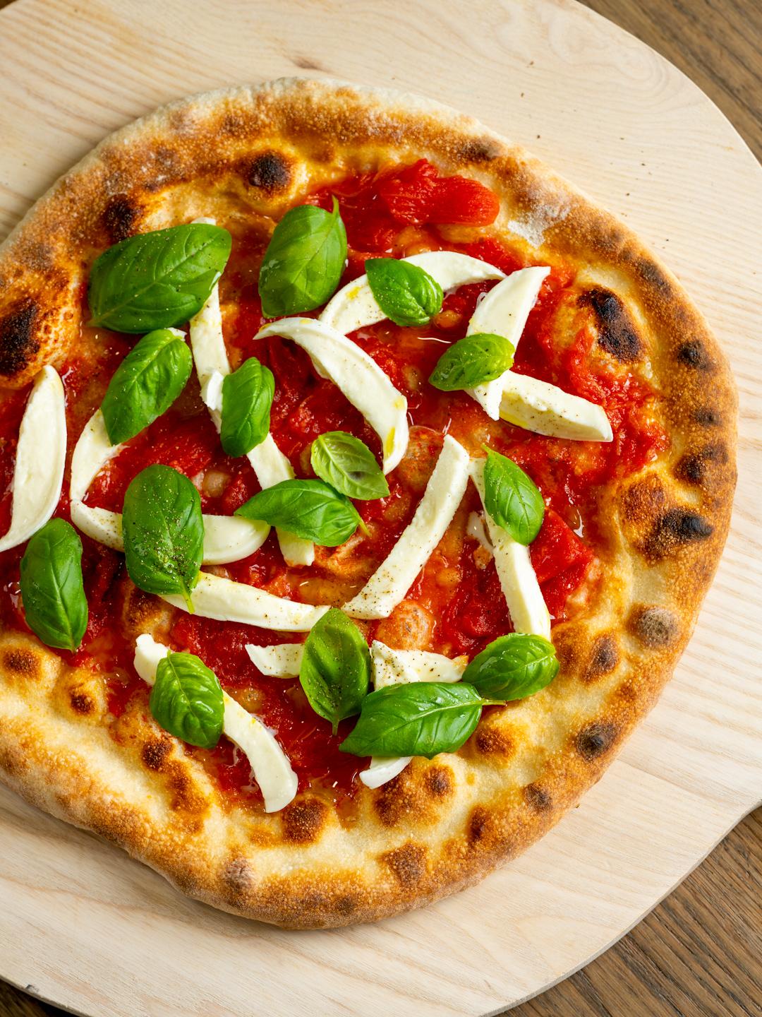 Classic Margherita Pizza Kit - Crusts, EVOO, Parmigiano Reggiano Cheese, Tomato Basil Passata Puree - Imported from Italy
