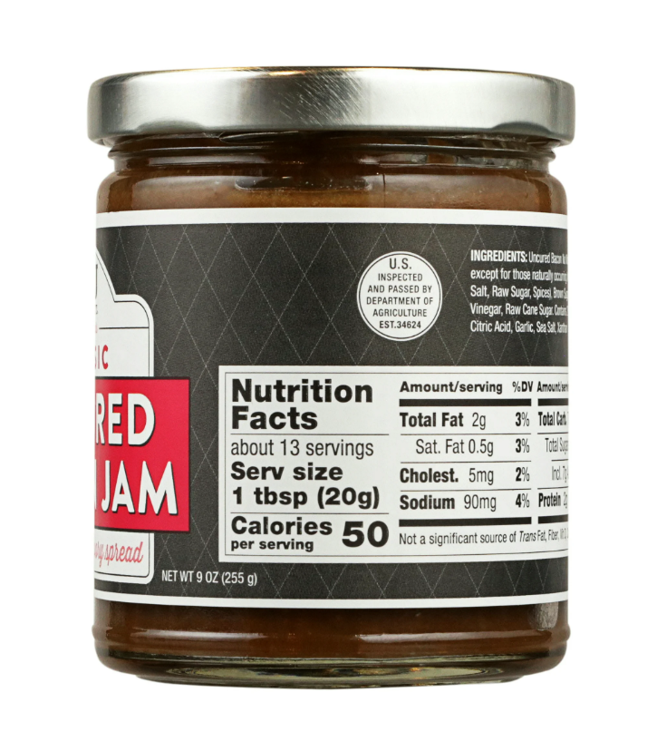 TBJ Gourmet Bacon Jam Variety Pack - Classic Bacon Jam, Sweet Chili Bacon Jam, Black Peppercorn Bacon Jam - Original Recipe Bacon Spread - Uses Real Bacon - No Preservatives, 9 oz - Pack of 3