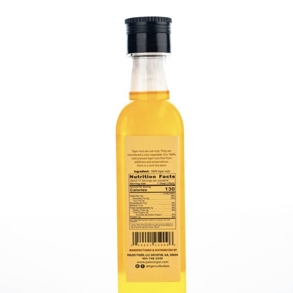 Tiger Nuts Oil 100% Cold Pressed And Unfiltered - 8 oz