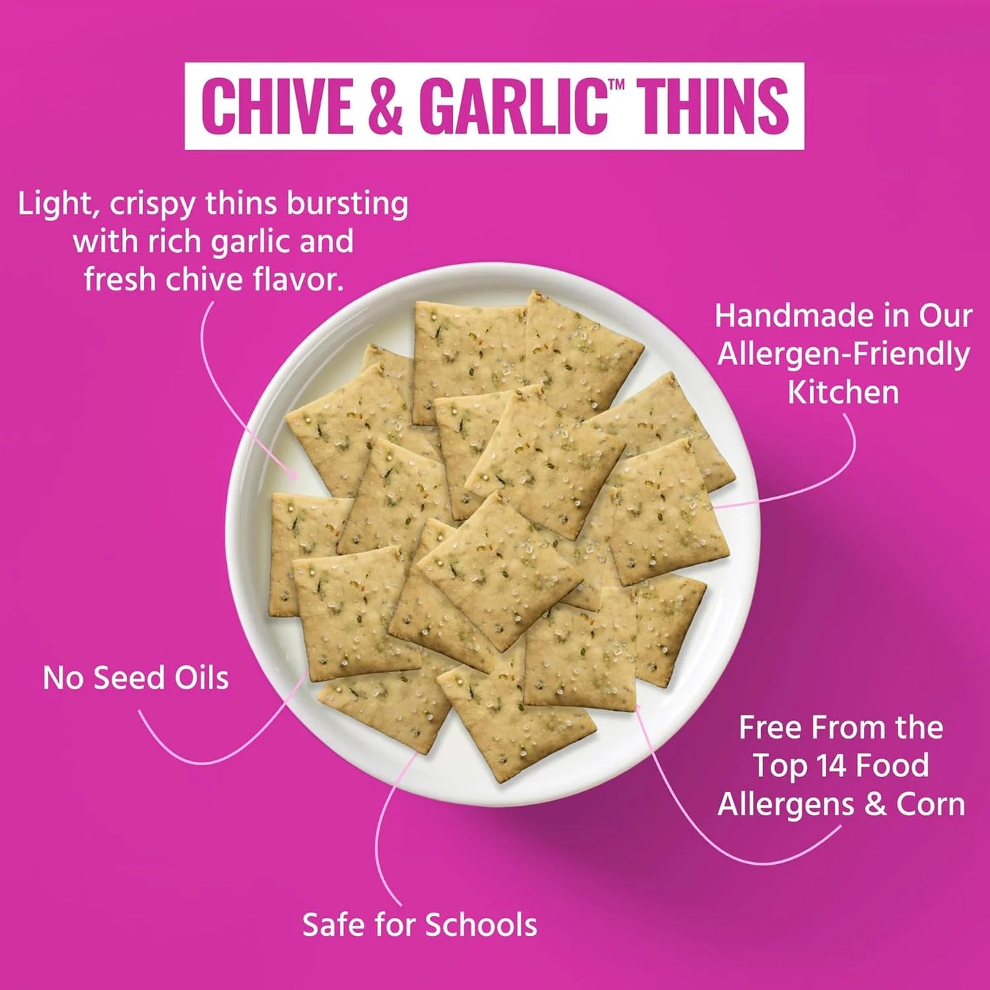 Every Body Eat Snacks Variety Pack - School Safe & Allergen Free Snack Thins – No Seed Oils, Gluten or Dairy, Vegan, 4 oz – Pack of 20