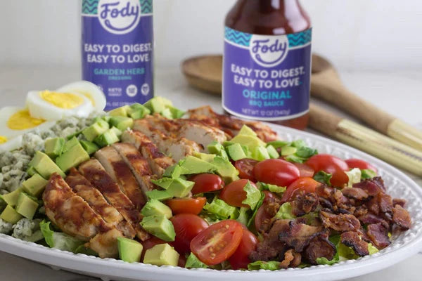 Fody Foods Original BBQ Sauce, 9.8 Oz, Garlic and Onion Free, Low FODMAP Certified, Gut & IBS Friendly, Vegan, Non-GMO, Gluten Free, Kosher - Pack of 2