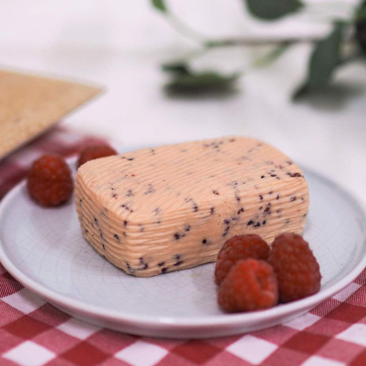Churned Seasonal Raspberry Butter by Bordier - 4.4 oz | Hand-made, Grass Fed | Imported from France