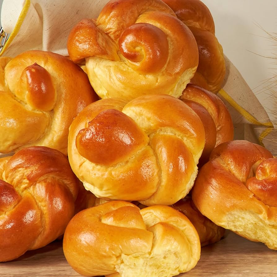 Kosher Braided Challah Rolls - 13 oz - Traditional Braided Challah | Fresh & Delicious - Pack of 2