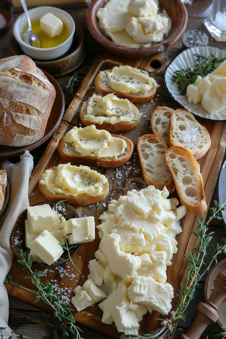 Gourmet French Artisan Salted Butters Variety Pack, Hand-made - Imported from France - Pack of 4