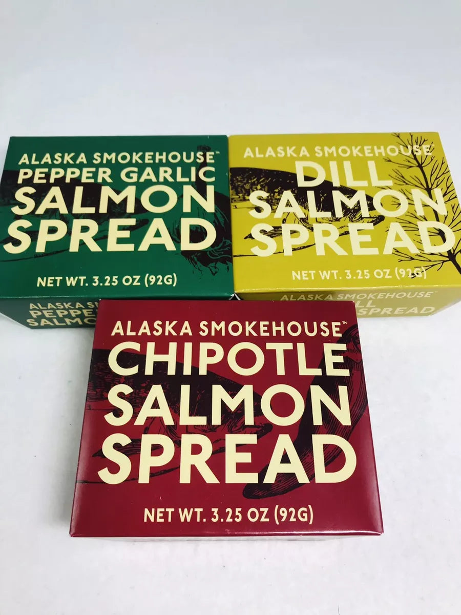 Alaska Smokehouse Chipotle Salmon Spread - 3.25 oz -Pack of 6