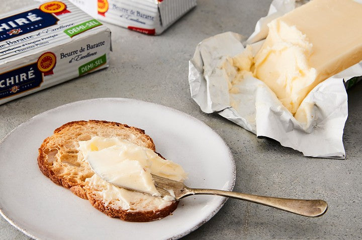 Demi-Sel Slightly Salted Churned Butter by Echire, 8.8 oz - Imported from France