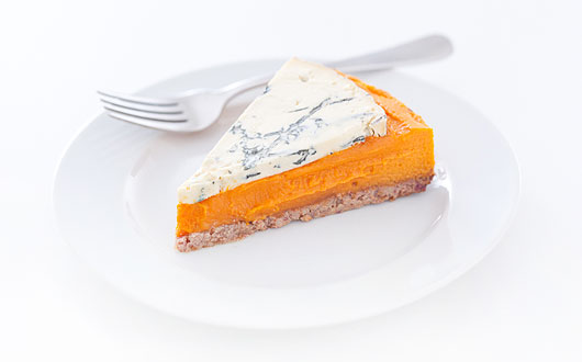 Cambozola Black Label, Butternut Squash, and Walnut Tart