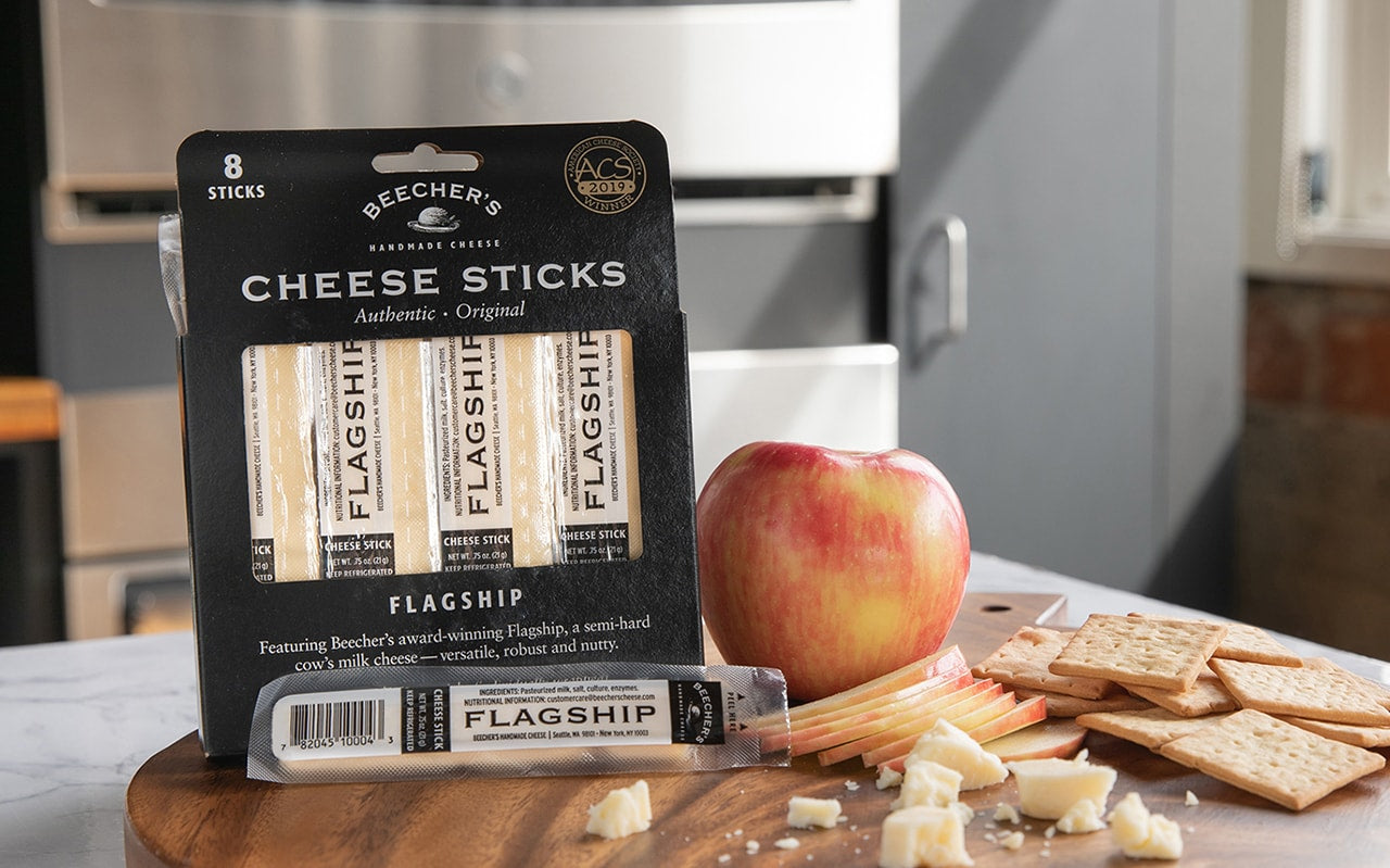 Beechers Flagship Cheddar Cheese Sticks - includes 8